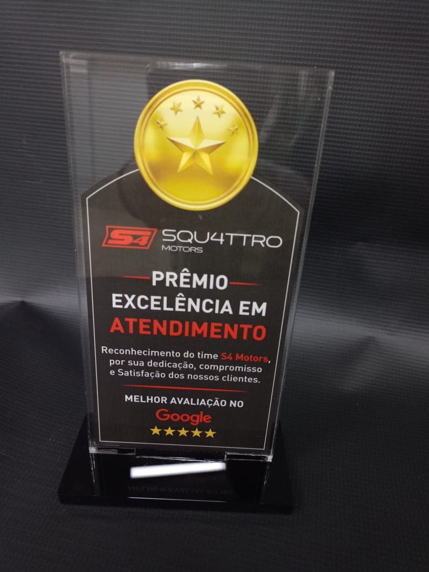 Prêmio Excelência em Atendimento — Mais Acrílicos
